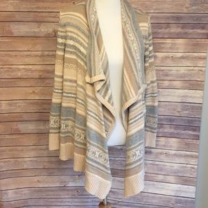 Open striped cardigan